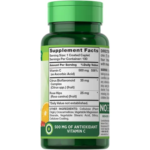 Nature’s Truth® Витамин C 500 mg + Биофлавоноиди от цитруси & Шипка (100 таблетки) - alternate view